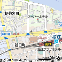 松江ＳＫＹビル　管理室周辺の地図