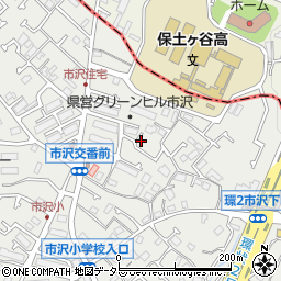 神奈川県横浜市旭区市沢町118-8周辺の地図