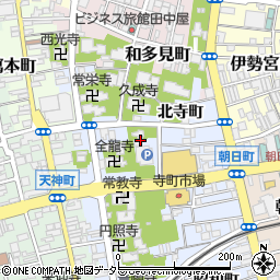 島根県松江市寺町（北寺町）周辺の地図