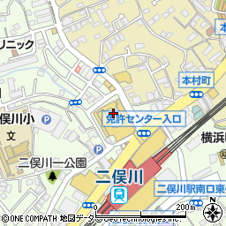 ポニークリーニングドン・キホーテ二俣川店周辺の地図