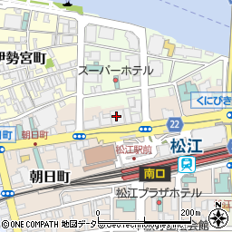 株式会社スタッフサービス　松江オフィス周辺の地図