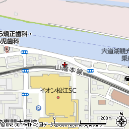 やしろメイト松江周辺の地図