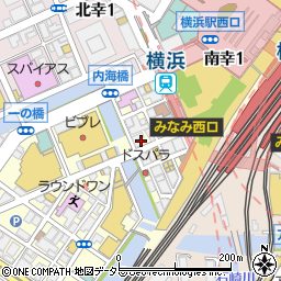 横浜家系ラーメン 銀家 横浜西口パルナード店周辺の地図