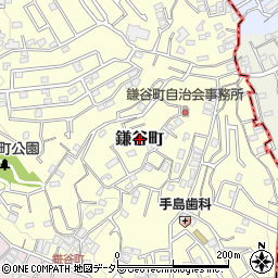 神奈川県横浜市保土ケ谷区鎌谷町周辺の地図