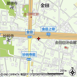 神奈川県厚木市金田481周辺の地図