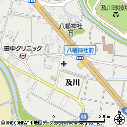 神奈川県厚木市及川637周辺の地図