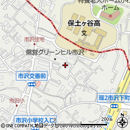 神奈川県横浜市旭区市沢町118周辺の地図