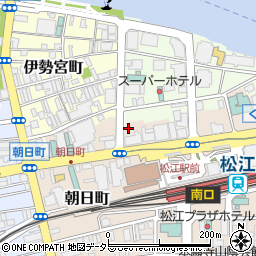 島根中央信用金庫松江支店周辺の地図