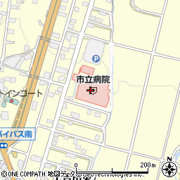 ニューヤマザキデイリーストア富士吉田市立病院店周辺の地図