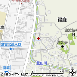 鳥取県倉吉市福庭336-4周辺の地図