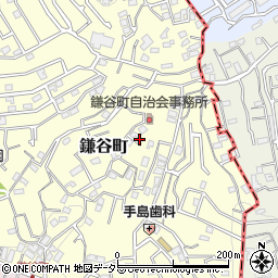 鎌谷町自治会館事務所周辺の地図