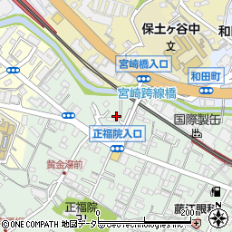 神奈川県横浜市保土ケ谷区仏向町205周辺の地図
