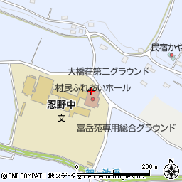 忍野　村民ふれあいホール周辺の地図