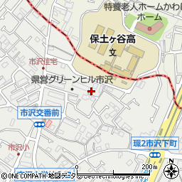 神奈川県横浜市旭区市沢町112-7周辺の地図