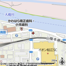 コスモセルフステーション松江ＳＳ周辺の地図