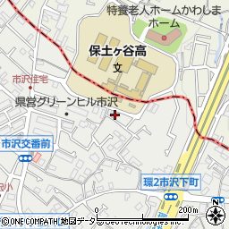 神奈川県横浜市旭区市沢町140-1周辺の地図