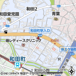 八剣伝 和田町店周辺の地図