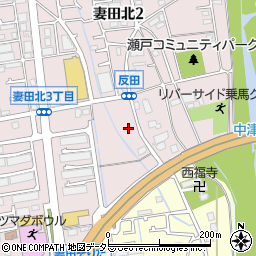 神奈川県厚木市妻田北2丁目3周辺の地図