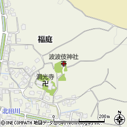 波波伎神社周辺の地図