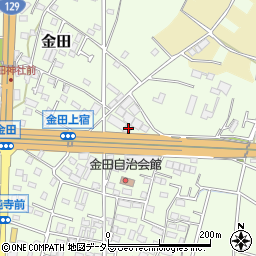 神奈川県厚木市金田666周辺の地図