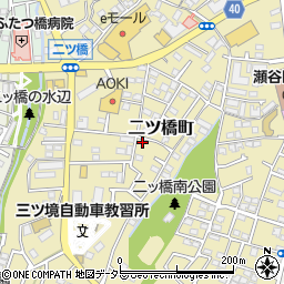 神奈川県横浜市瀬谷区二ツ橋町109-3周辺の地図