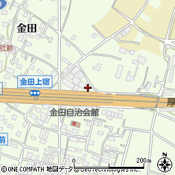 神奈川県厚木市金田692周辺の地図
