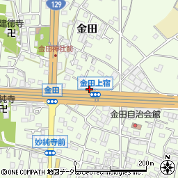 神奈川県厚木市金田483-1周辺の地図