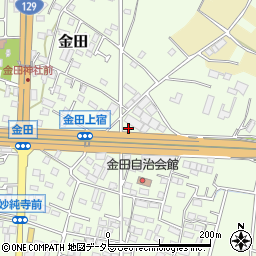 神奈川県厚木市金田668周辺の地図