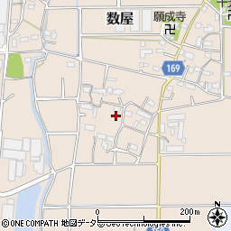 岐阜県本巣市数屋周辺の地図