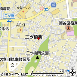 神奈川県横浜市瀬谷区二ツ橋町104-13周辺の地図