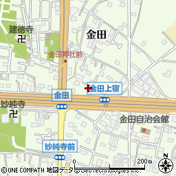 神奈川県厚木市金田482周辺の地図