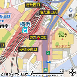 戸部警察署横浜駅東口交番周辺の地図
