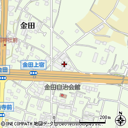 神奈川県厚木市金田665周辺の地図