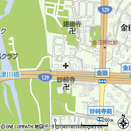 神奈川県厚木市金田282-1周辺の地図