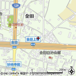 神奈川県厚木市金田493周辺の地図