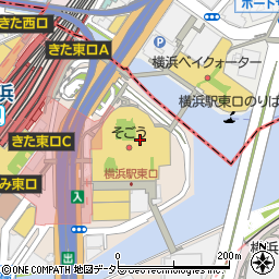 市営バス　浅間町営業所・横浜駅東口定期券発売所周辺の地図