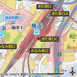 セブンイレブン京急ＳＴ横浜中央改札店周辺の地図