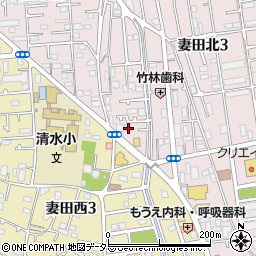 神奈川県厚木市妻田北3丁目1-5周辺の地図