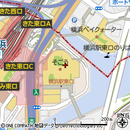 横浜駅東口周辺の地図