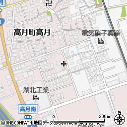 滋賀県長浜市高月町高月1666周辺の地図
