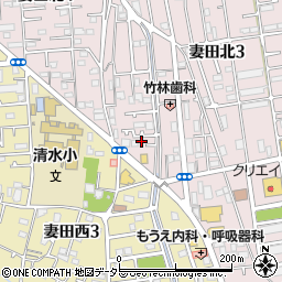 神奈川県厚木市妻田北3丁目1-45周辺の地図