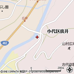 兵庫県美方郡香美町小代区廣井48周辺の地図