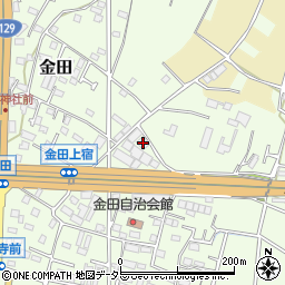 神奈川県厚木市金田663周辺の地図