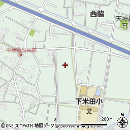 岐阜県美濃加茂市下米田町西脇周辺の地図