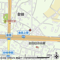 神奈川県厚木市金田492-1周辺の地図