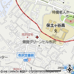 神奈川県横浜市旭区市沢町104周辺の地図