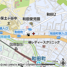 ボナール和田町周辺の地図