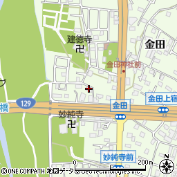 神奈川県厚木市金田280周辺の地図