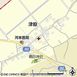 鳥取県倉吉市津原周辺の地図