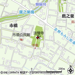 法憧寺周辺の地図